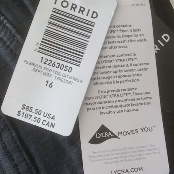 Bombshell Torrid LYCRA pants - Picture 8 of 8